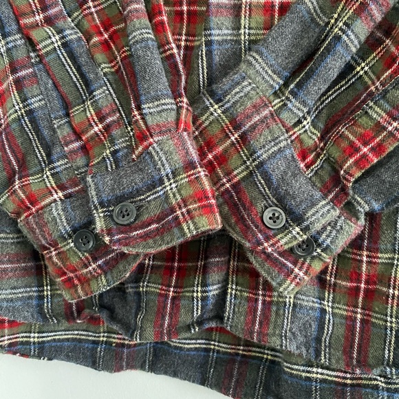 Men’s 100% cotton LL Bean flannel. Large Tall - Picture 2 of 5